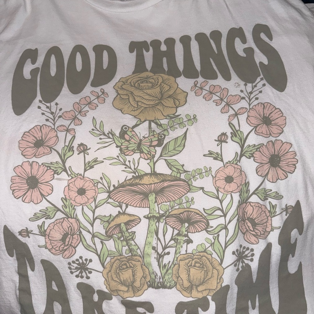 Floral Graphic Tee - White